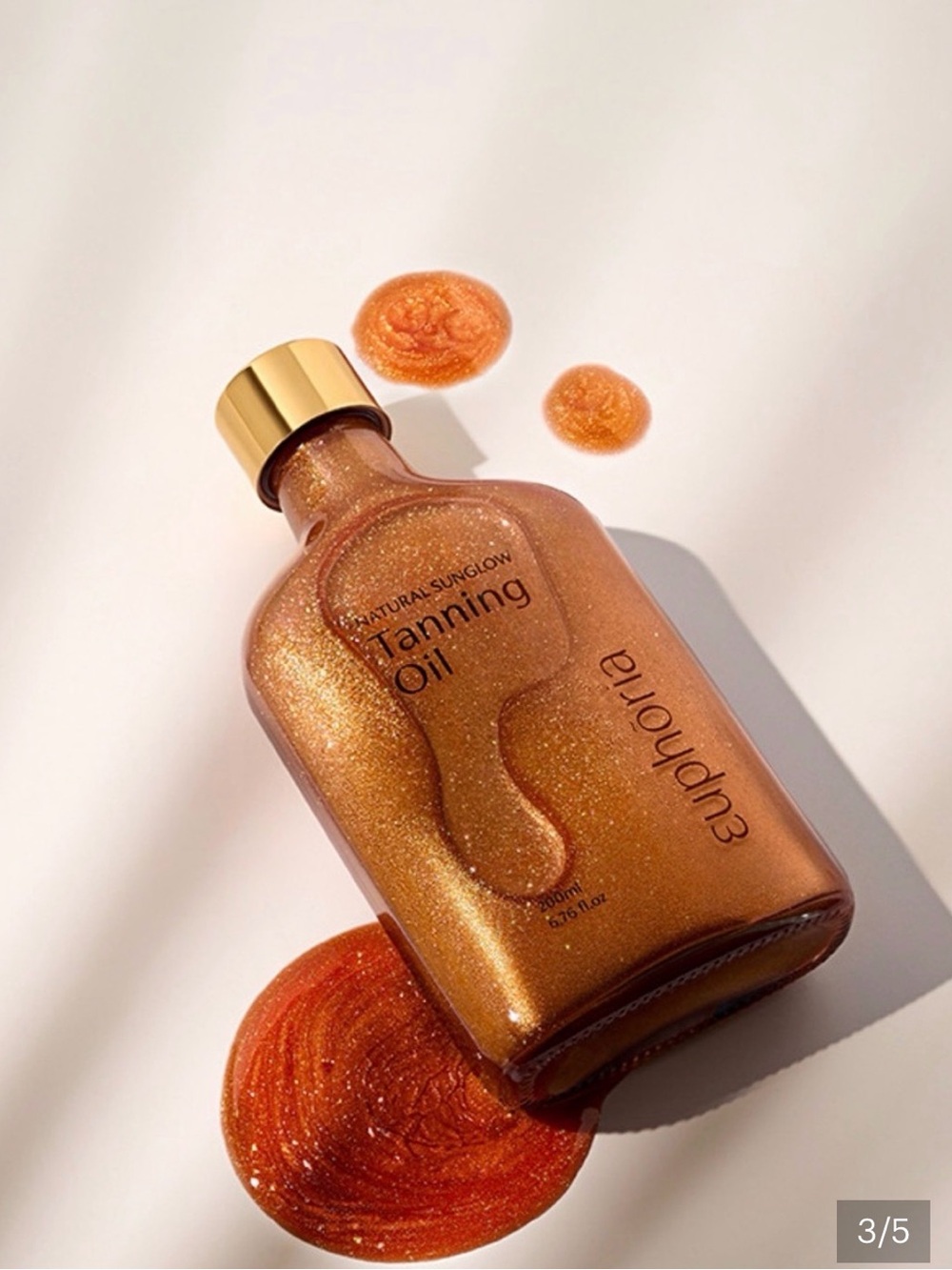Euphoria Sunlit Rosetta Glow Shimmering Bronze Tanning Oil BRAND NEW in box